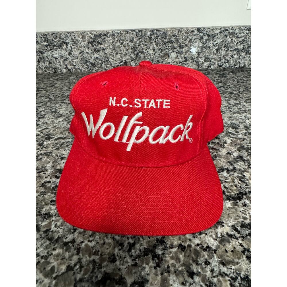 Vintage Nc State Wolfpack Script Hat